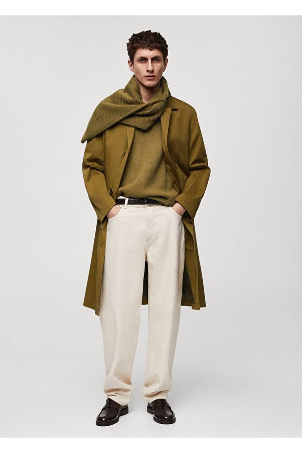 Rahat kesim pamuklu jean pantolon - 2