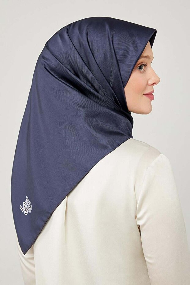 Parliament Blue Solid Color Trend Twill Scarf