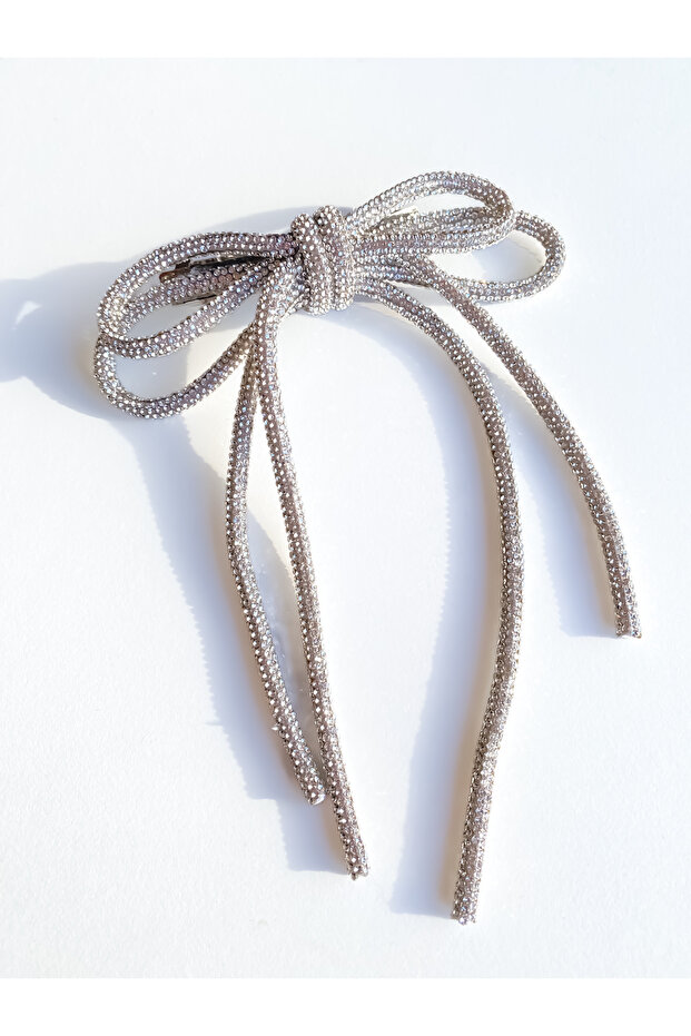 crystal stone bow automatic buckle