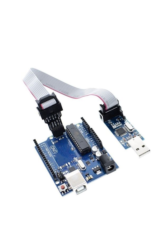 10 Pin To 6 Pin Atmel Programlayıcı Çevirici Kartı Arduino Uno R3 Mega 2560 Avrısp Mkıı Usbasp - 2