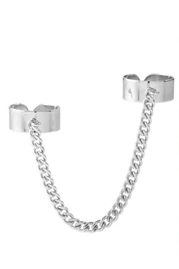 حلقة رفيعة مزدوجة قابلة للتعديل مع سلسلة Gothic Punk - 3