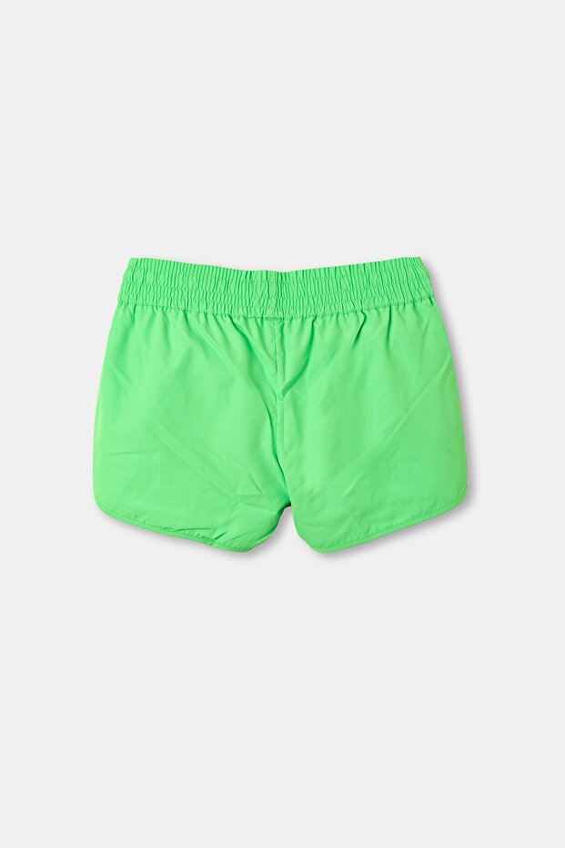 Yeşil Bağlı Kadın Deniz Şortu - 3