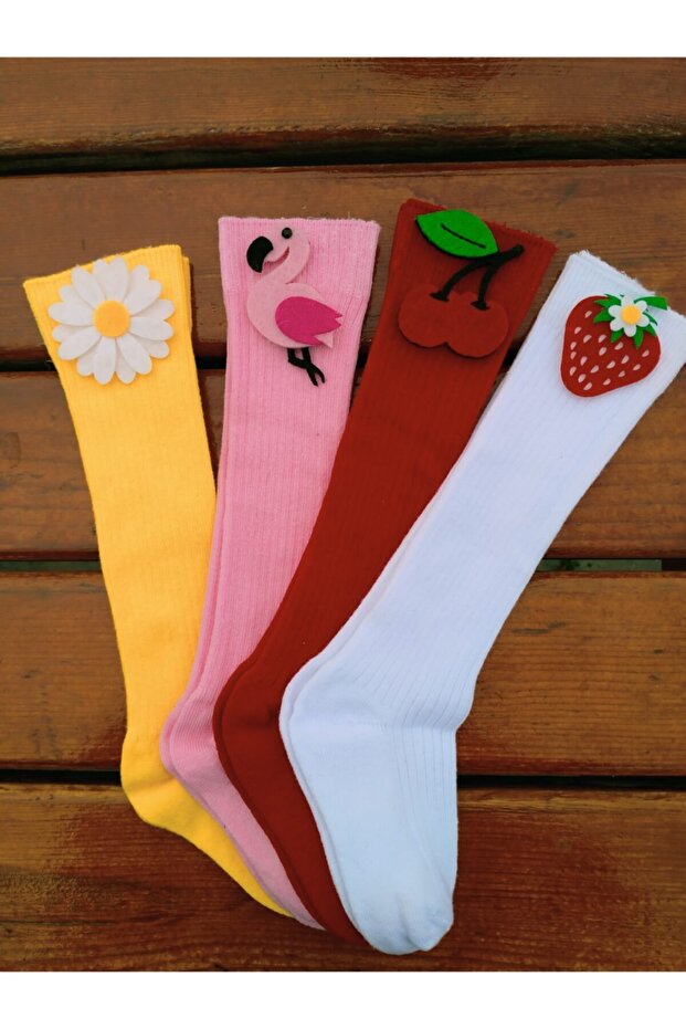 Baby and Kids Knee Socks 4 Piece