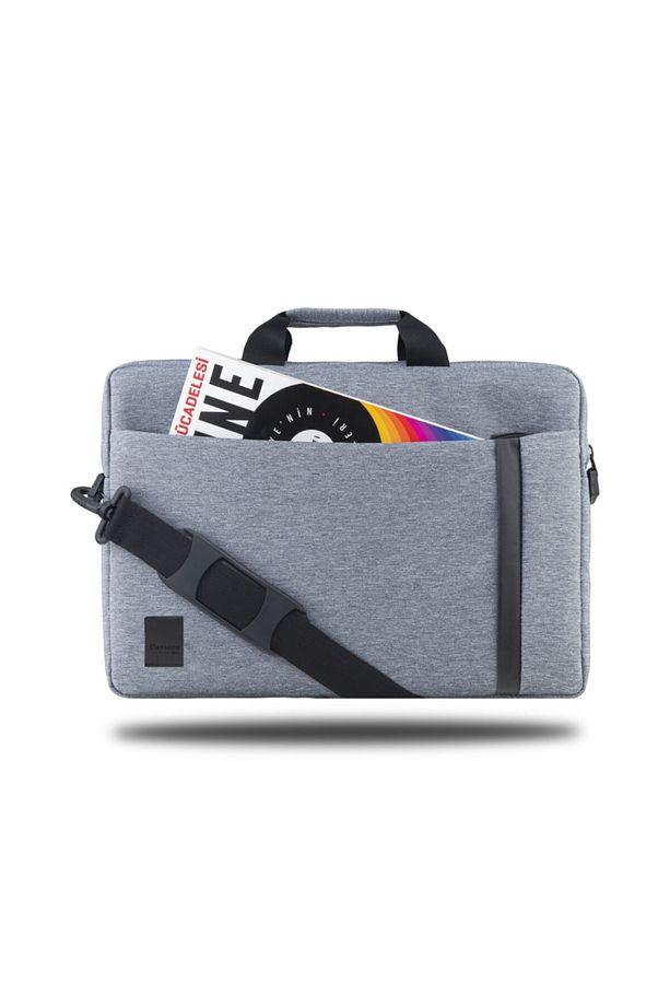 Bnd804 Worklife 15.6" Su Geçirmez Kumaş Macbook, Mac Air, Notebook, Laptop El Çantası -gri - 3