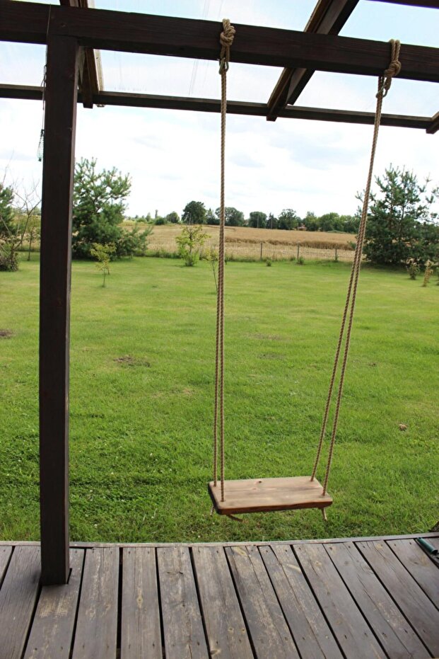 Ahşap Halatlı Salıncak - 1