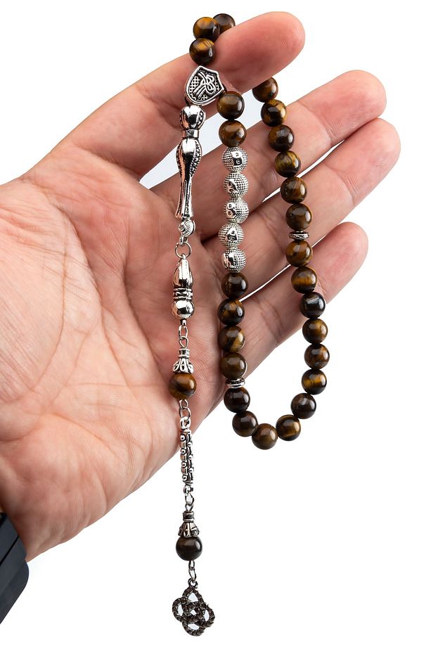 Baba Çınar Ağacı Gibidir Ahşap Kutulu Kaplangözü Tesbih - 2