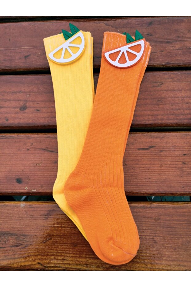 Lemon and Orange Socks with Accessories