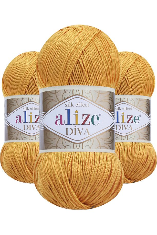Punch Ipi Diva 488 Safran Örgü Ipi | Merserize | Punch Nakışı |ilkbahar/ Yaz 100 gr. - 1