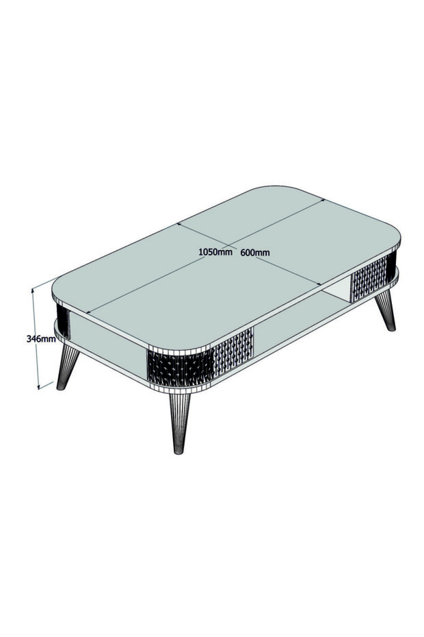 Eylül Orta Sehpa - Beyaz - 4