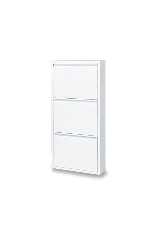 3' Lü Beyaz Ayakkabılık - 1