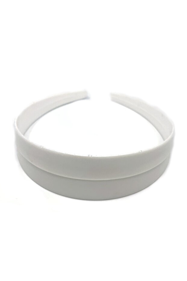 6 Pieces of Plastic Raw Crown, 2.5 Cm Wide, White Color