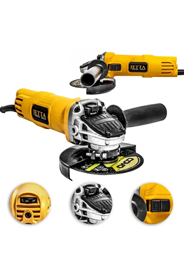 Jetta Power 2000 W Devirli Sjs Çift Metal Şanzuman Avuç Içi Taşlama Makinesi 125 Mm Jetta-dvrli - 2