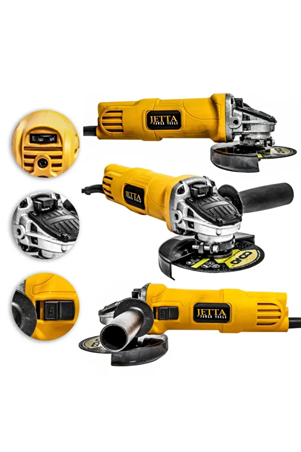 Jetta Power 2000 W Devirli Sjs Çift Metal Şanzuman Avuç Içi Taşlama Makinesi 125 Mm Jetta-dvrli - 3