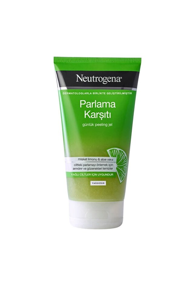 Anti-Shine Daily Peeling Gel Lime and Aloe Vera for Oily Skin 150 ml