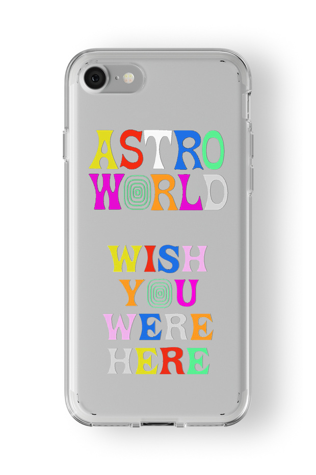 حافظة شفافة مطبوعة بتصميم Astro World متوافقة مع هاتف Iphone 6 و6s
