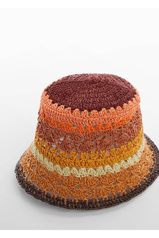 Doğal elyaflı bucket şapka - 1