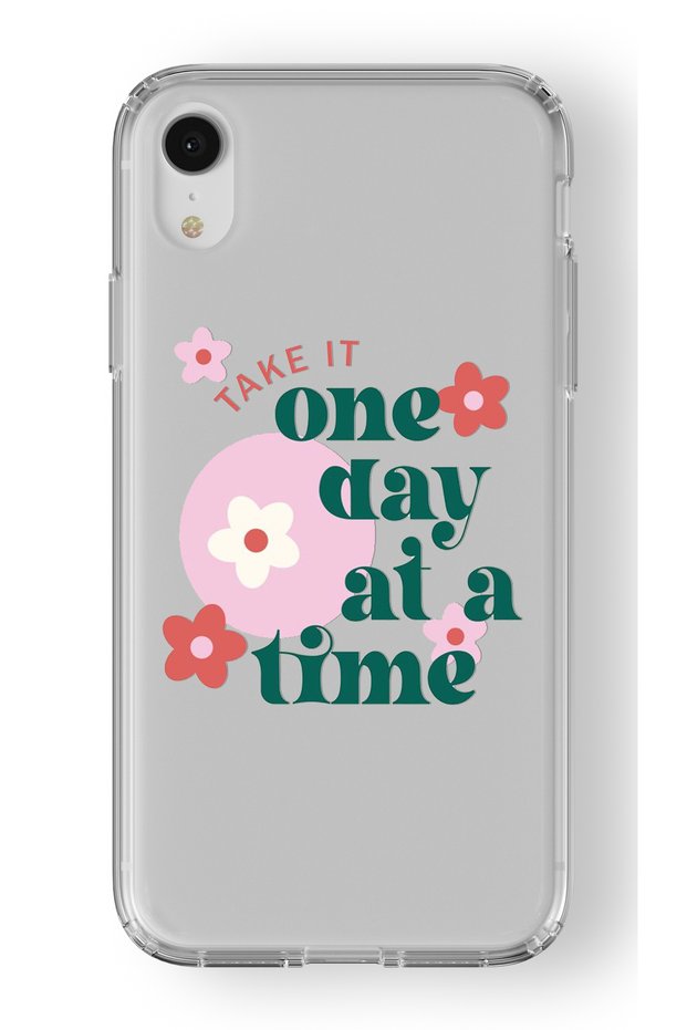 حافظة شفافة مطبوعة متوافقة مع هاتف Iphone Xr One Day At A Time Design