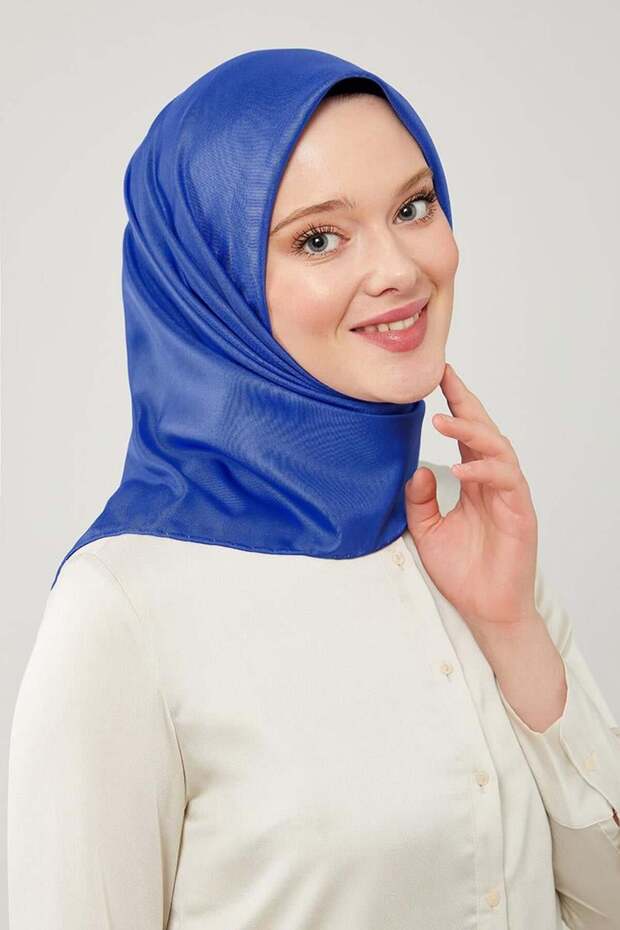 Eșarfă din twill Saks Solid Color Trend - 2