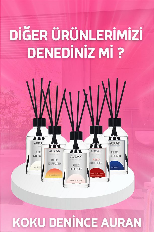 Bebek Pudrası Çubuklu Oda Kokusu Ve Beyaz Sabun Çubuklu Oda Kokusu 2'li Set Reed Dıffuser 50 ml - 7