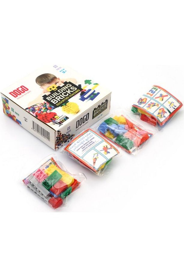 60 Parça Building Bricks Set Mini Yapı Blokları Özel Karton Kutulu Micro Lego Seti Cep Lego Standart - 3
