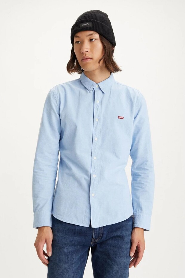 Levis Slim Fit Blue Men's 100% Cotton Shirt 86625-0005