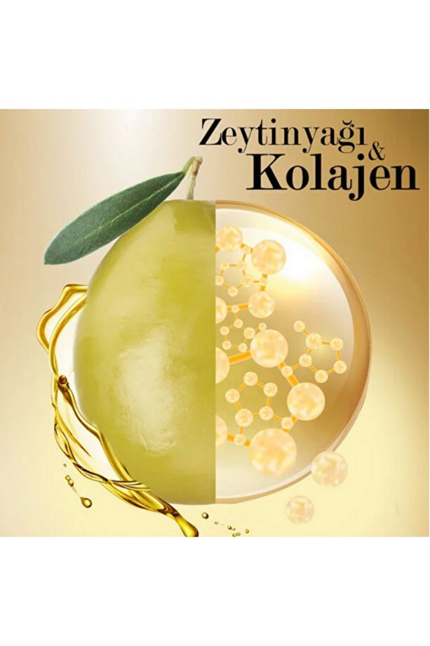 Kuru ve Normal Saçlar için Şampuan Zeytinyağı&Kolajen 700 ML 3 ADET - 3