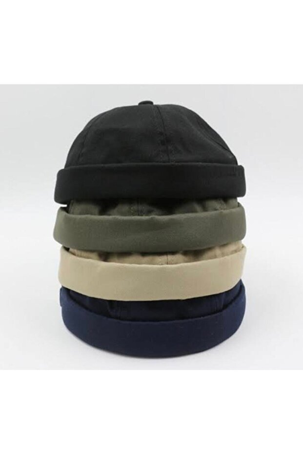 Unisex Basic Sipersiz Docker Şapka - 4