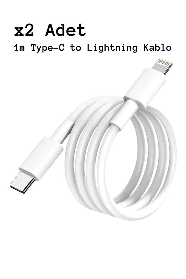 35w Çift Girişli Type-C Priz Başlık + 2 Adet Şarj Kablo Seti İphone//Xiamoi/ - 3