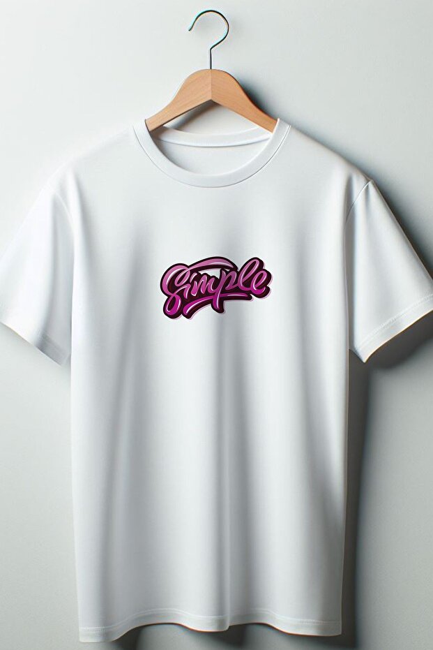 Simple Text Printed Coquette 2024 Fashion White Oversize Crew Neck T-shirt