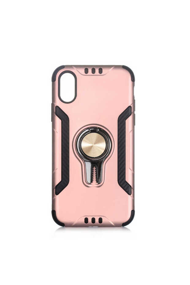 Apple iPhone XS 5.8 Compatible Magnet Grid Holder Stand Corner Protected Koko Cover