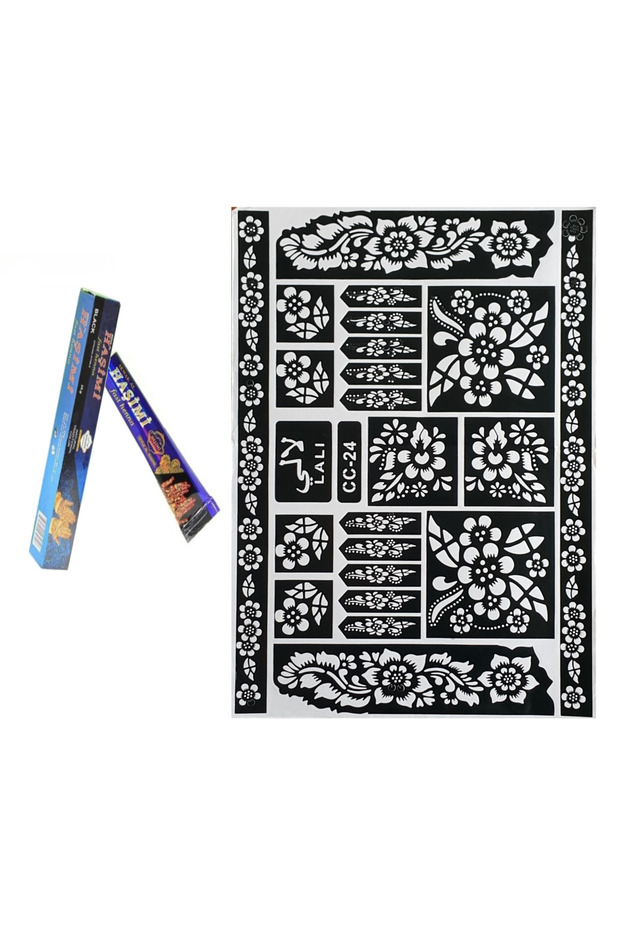 Hint Kınası 25 G Tüp Ve Berra Desen A4 Cc - 24 - 1