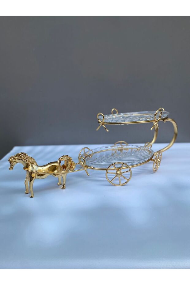 İKİ KATLI ATLI SUNUMLUK GOLD - 2