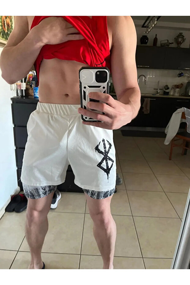 Anime Berserk Logo Unisex Sports Shorts