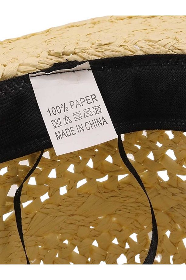 Unisex Yazlık Organik Örme Hasır Fötr Şapka - 4