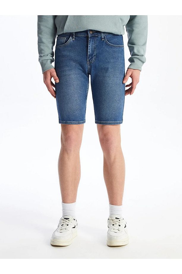 LCW Jeans Slim Fit Erkek Jean Şort - 3
