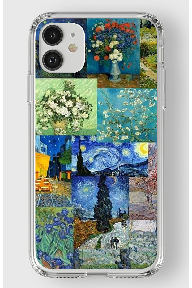 حافظة شفافة مطبوعة بتصميم فني متوافق مع هاتف Iphone 11 - 1