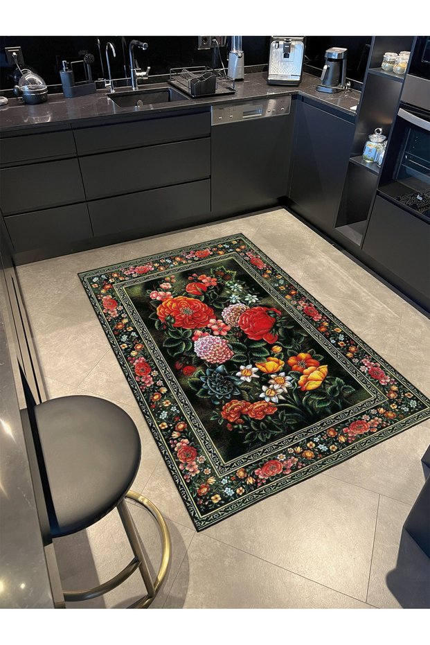 Colorful Floral Floral Geometric Modern Decorative Carpet Miravip252
