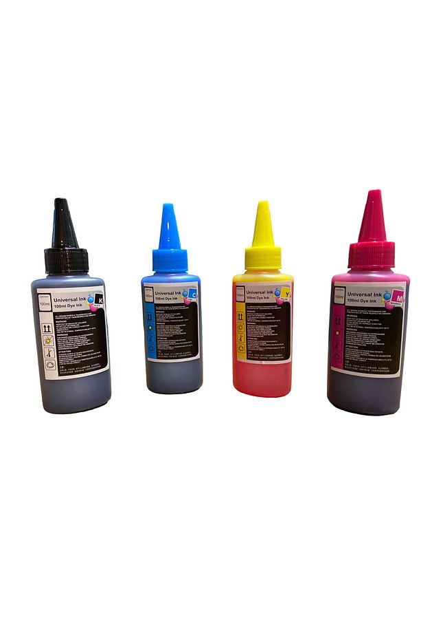 PG-46 / CL-56 Uyumlu Yüksek Pigment Kalite Mürekkep Seti 100ml x 4 Renk - E414 / E464 / E3440 - 1
