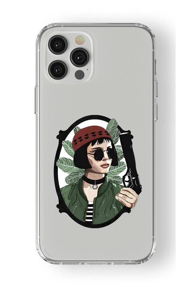 Leon Design Printed Transparent Case Compatible with iPhone 12 Pro