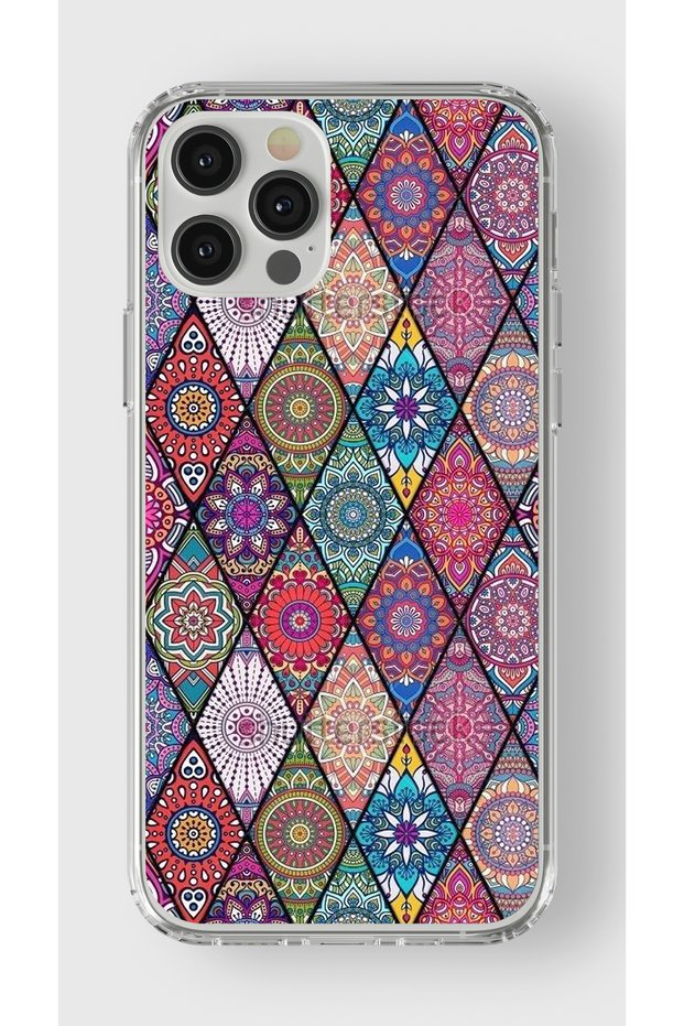 حافظة شفافة مطبوعة بتصميم فني متوافق مع هاتف Iphone 14 Pro Max