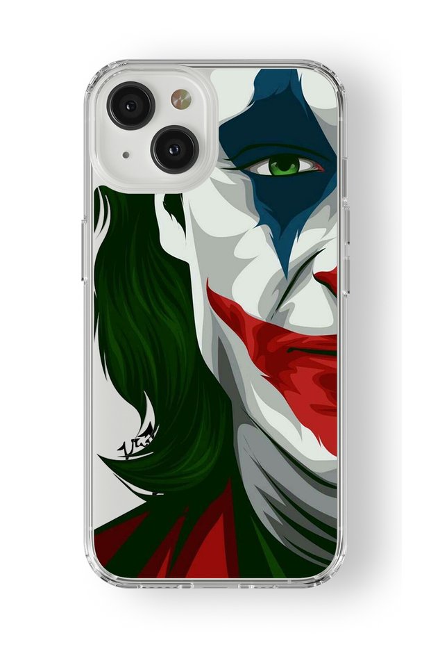 حافظة شفافة مطبوعة بتصميم جوكر متوافقة مع هاتف iPhone 14 Plus