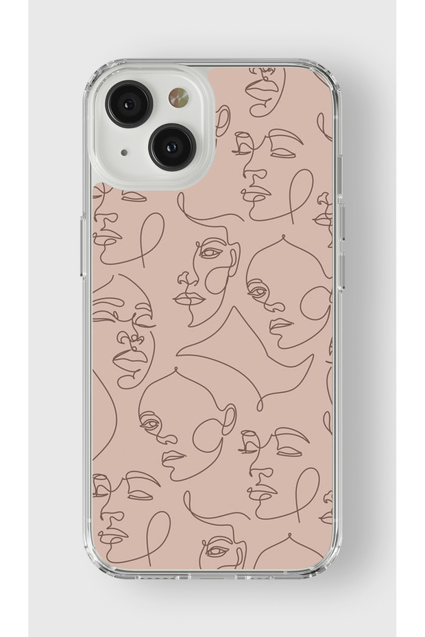 حافظة شفافة مطبوعة بتصميم فني متوافق مع هاتف Iphone 14 Plus