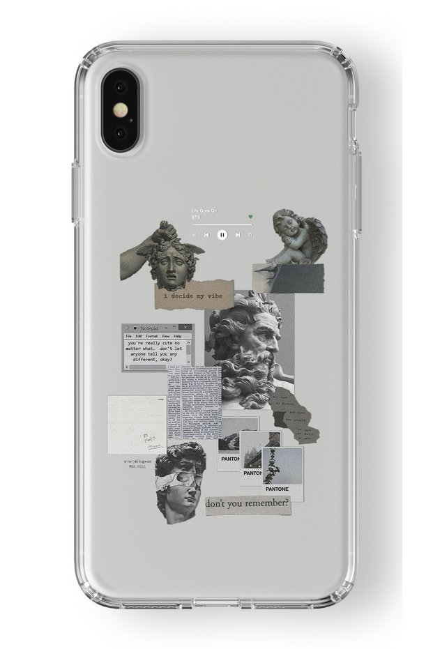 iPhone X and XS Compatible Dont You Remember Design Printed Transparent Case