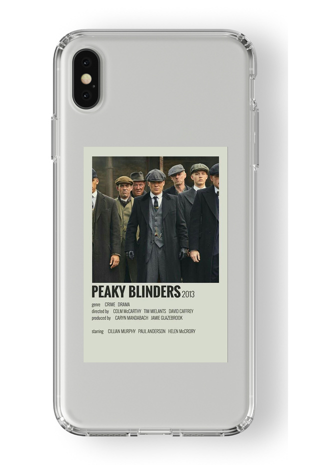 iPhone XS Max Compatible Peaky Blinders Poster Design Printed Transparent Case