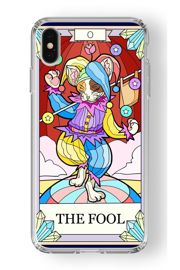 حافظة شفافة مطبوعة بتصميم The Fool متوافقة مع هاتف Iphone X وXs