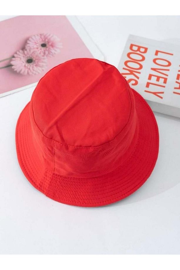 Kırmızı Bucket Balıkçı Şapka - 3