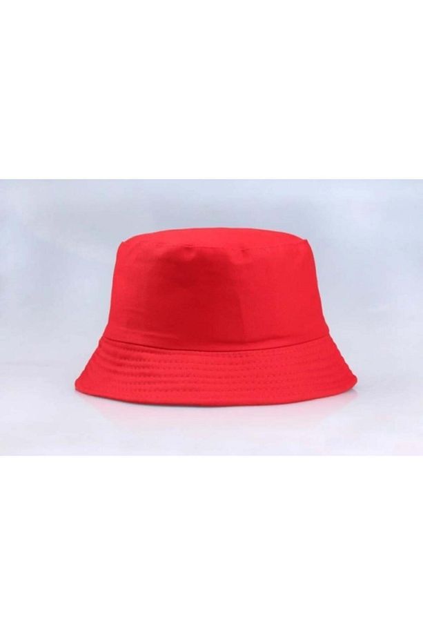 Kırmızı Bucket Balıkçı Şapka - 5