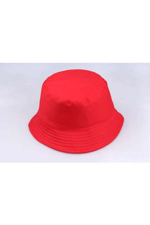Kırmızı Bucket Balıkçı Şapka - 4