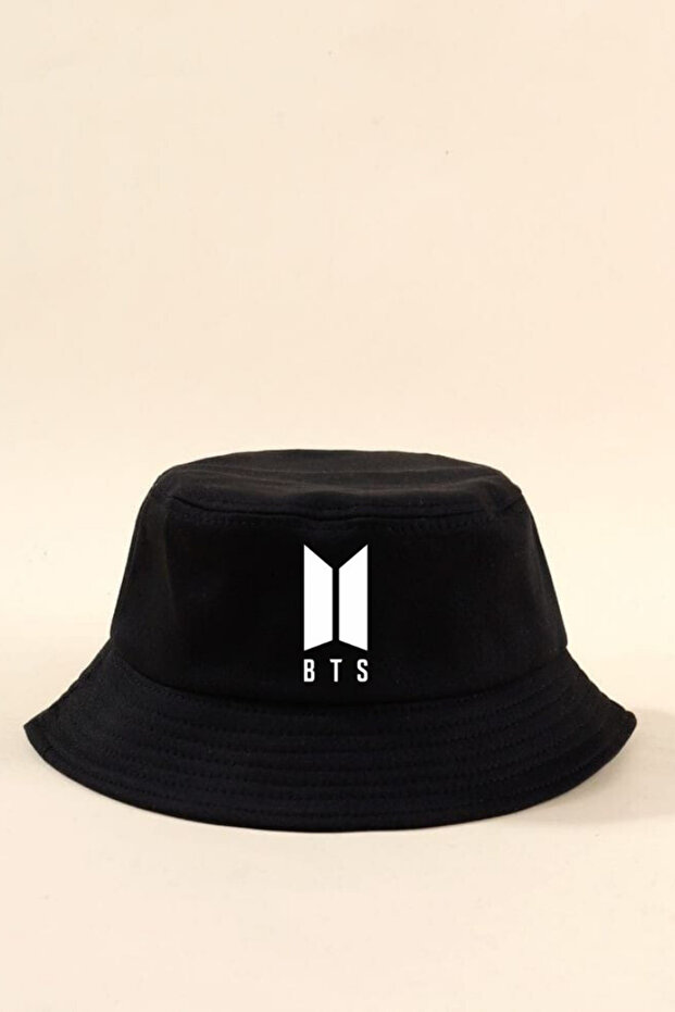 BTS Siyah Bucket Balıkçı Şapka - 2