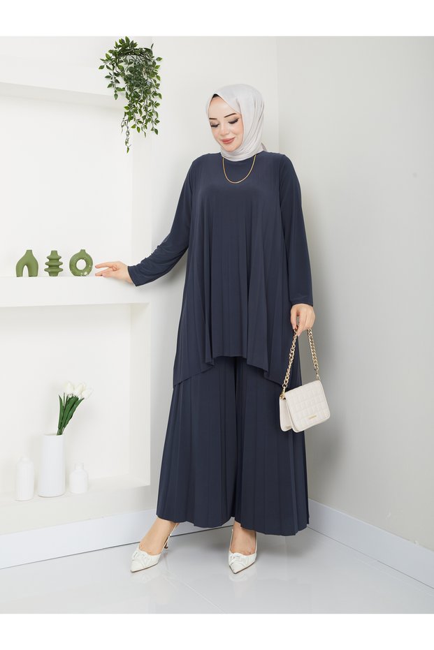 Wonderful Self-Thick Pleated Comfortable and Stylish Trousers Two Piece Set? ?